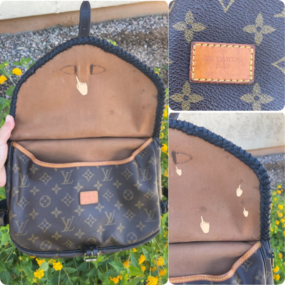 💝 ART handmade 💖 Louis Vuitton Saumur 30 bag - Picture 10 of 16